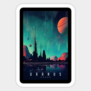 Uranus Games Sci Fi Parody Sticker